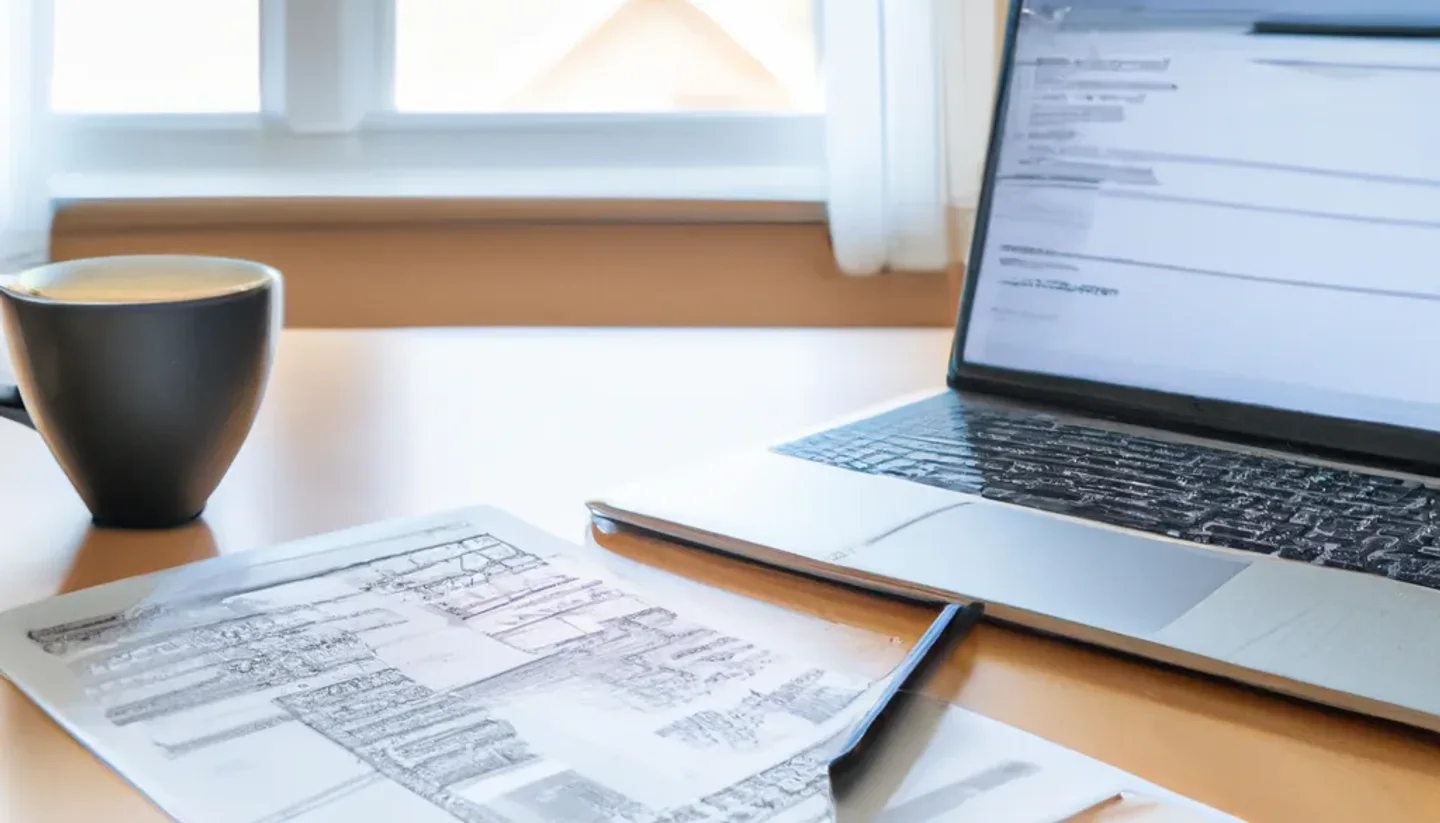 Landowner organizing direct-sale paperwork without a realtor